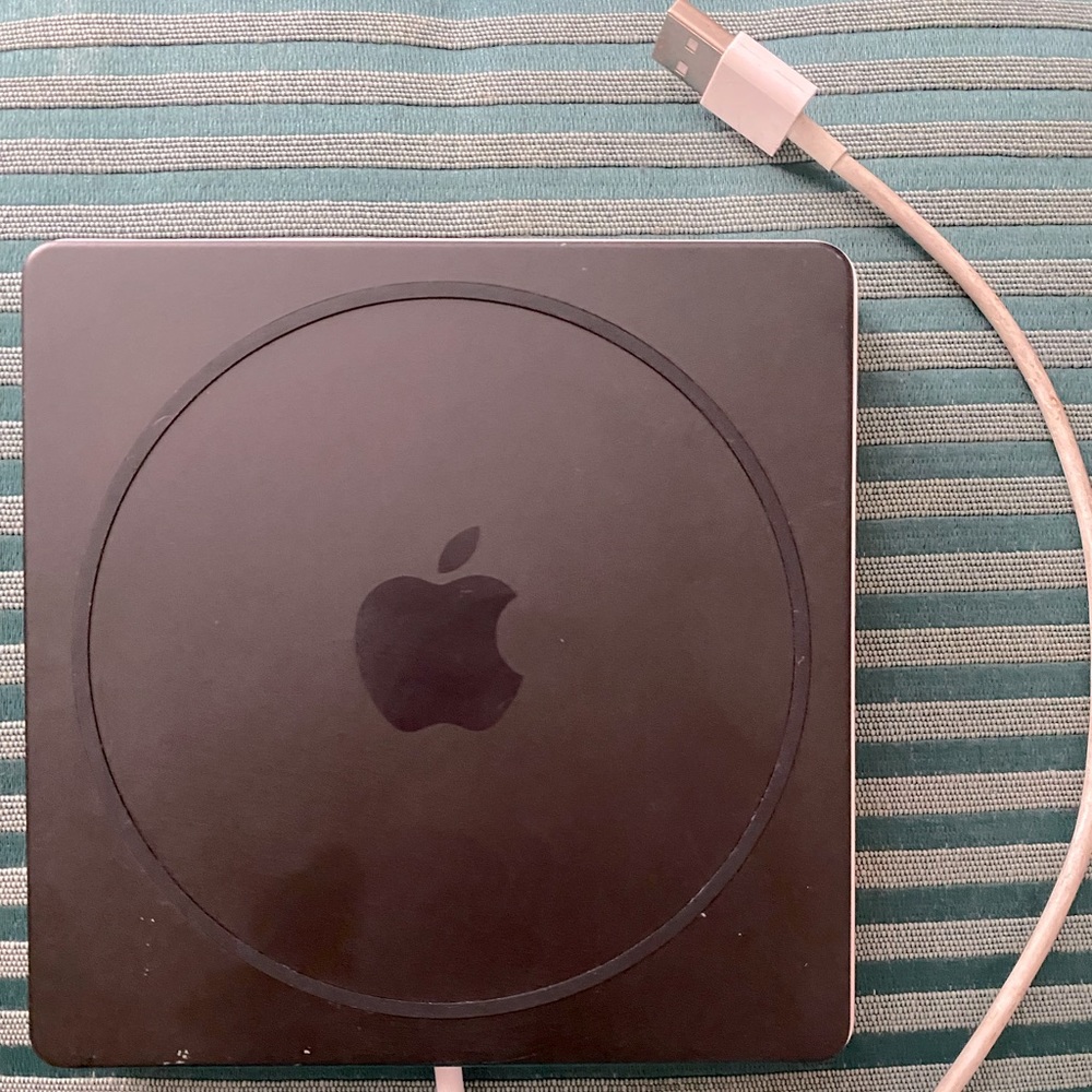 Apple external cd/dvd player, burner, re-writeable drive.